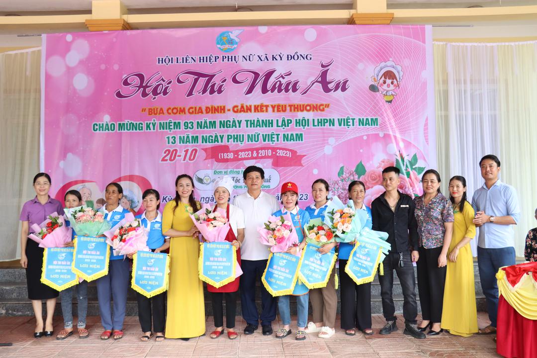 Xã Kỳ Đồng sôi nổi Hội thi nấu ăn nhân kỷ niệm 93 năm ngày thành lập Hội LHPN Việt Nam